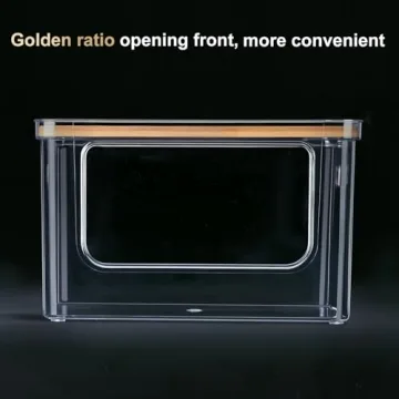 Hudgan Large Trash Bag Dispenser with Bamboo Top