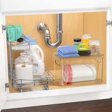 Hudgan Large Trash Bag Dispenser with Bamboo Top