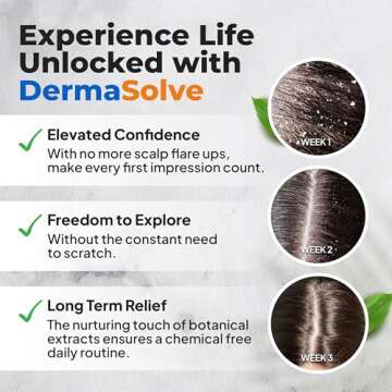 Dermasolve Psoriasis & Dandruff Oil, Dermatologist Approved for Flaky Scalp Relief