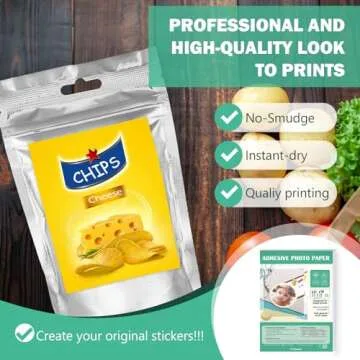 Pikapoka Self-Adhesive Photo Paper for Vibrant Crafts