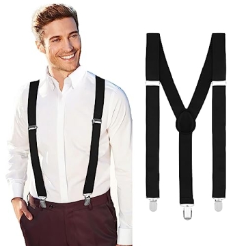 QPIXVB Adjustable Suspenders for Men and Women - Stylish & Versatile Accessories