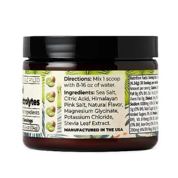 Santa Cruz Paleo Electrolyte Powder Sugar-Free Kiwi Flavor