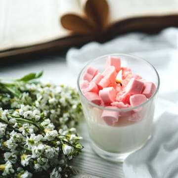 16 Pcs SHOWIN Candle Jars with Wood Lids - 7 OZ