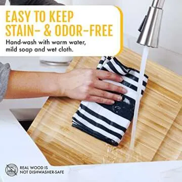 Sky Solutions Charcuterie Board - Elegant Bamboo Serving Set