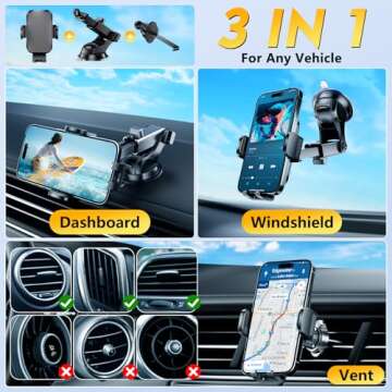 Best 2025 Car Phone Holders with Strong Suction & Clamp