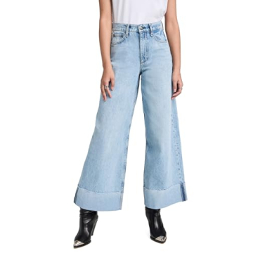 rag & bone Women's High Rise Crop Jeans in Mari Blue
