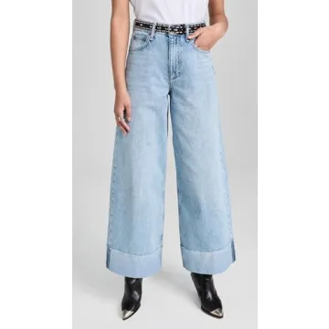 rag & bone Women's High Rise Crop Jeans in Mari Blue