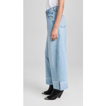 rag & bone Women's High Rise Crop Jeans in Mari Blue