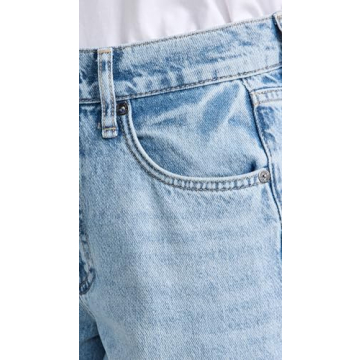 rag & bone Women's High Rise Crop Jeans in Mari Blue