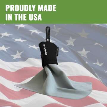 SPUDZ Classic | Microfiber Cloth Screen Cleaner and Lens Cleaner | Open Bottom | Black | 10 x 10 Inches