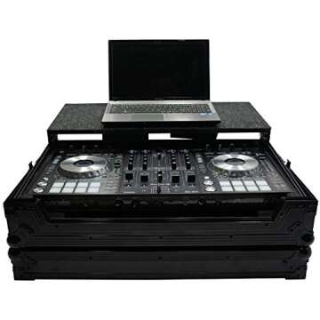 Harmony Audio HCDDJSXLTBK DJ Custom Flight Case with Glide Laptop Tray