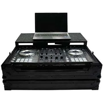 Harmony Audio HCDDJSXLTBK DJ Custom Flight Case with Glide Laptop Tray