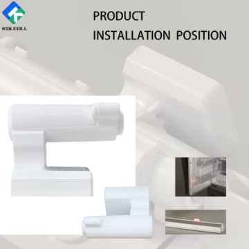 2PCS DA61-08305A Refrigerator French Door Hinge Replacement Compatible with Samsung Replaces 3553821 AP5620627 PS4145262 EAP4145262