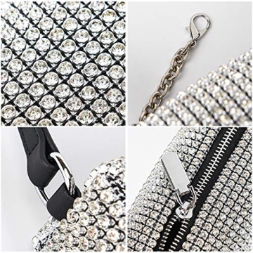 Elegant Rhinestone Evening Clutch Bag for Women Sparkling Crossbody
