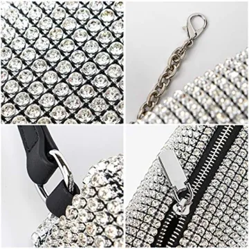Elegant Rhinestone Evening Clutch Bag for Women Sparkling Crossbody