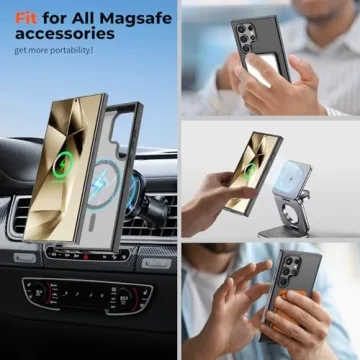 SUPFINE Magnetic Case for Galaxy S24 Ultra - Shockproof Protection