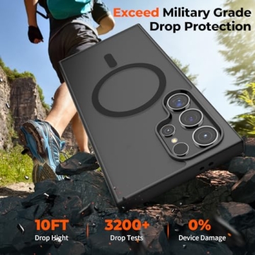 SUPFINE Magnetic Case for Galaxy S24 Ultra - Shockproof Protection