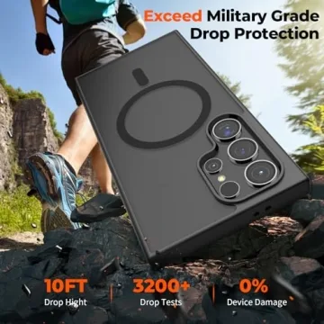 SUPFINE Magnetic Case for Galaxy S24 Ultra - Shockproof Protection