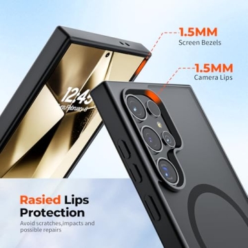 SUPFINE Magnetic Case for Galaxy S24 Ultra - Shockproof Protection