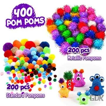 GoodyKing Arts and Crafts Supplies for Kids - 1170Pcs+ Craft Art Supply Kit for Toddlers Kids Craft Supplies & Materials Age 4 5 6 7 8 9 - All in One D.I.Y. Crafting School Supplies (Large)