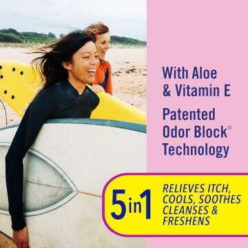 Vagisil Anti-Itch Medicated Feminine Intimate Wipes for Women, Maximum Strength, Gynecologist Tested, 12 Wipes (Pack of 3)