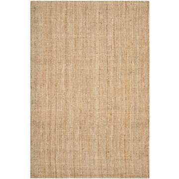 SAFAVIEH Natural Fiber Collection Area Rug - 5' x 8', Natural, Handmade Farmhouse Jute, Ideal for Hi...