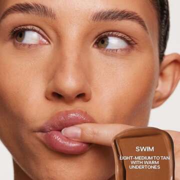 Saie Dew Bronze - Soft-Focus Liquid Bronzer + Liquid Contour - Enriched with Plant-Derived Glycerin ...