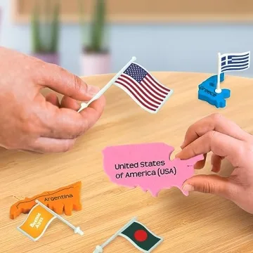 Imagimake Mapology World Map Puzzle With Flags and Capitals