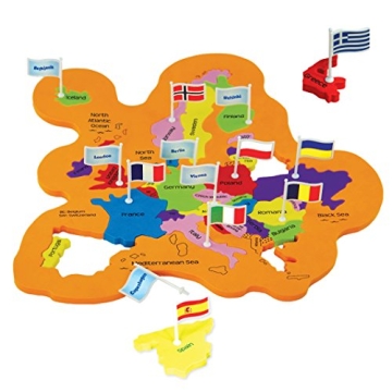 Imagimake Mapology World Map Puzzle With Flags and Capitals