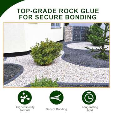 Teexpert 1 Gallon Rock Glue for Durable Landscaping Bonding