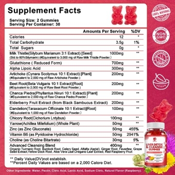 Lukaree Liver Cleanse Detox Gummies - Vegan & Delicious