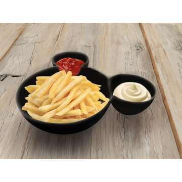 GRUPO MIRANDINHA Mouse Head Bowl Dish Plate Serving Tray - Unbreakable and Versatile for Any Occasio...