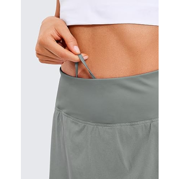 CRZ YOGA Women's Pleated Tennis Skorts with Pockets