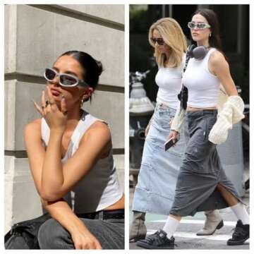 BAWUYI Fashion Y2K Wrap Around Sunglasses for Men Women 2000s Accessories Cool Cyber Glasses Sports ...