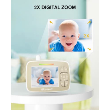 Experience Ultimate Peace of Mind with Kidsneed 3.5" Baby Monitor