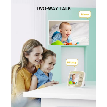 Experience Ultimate Peace of Mind with Kidsneed 3.5" Baby Monitor
