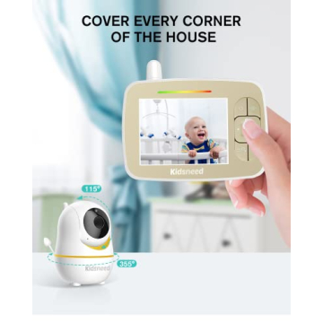 Experience Ultimate Peace of Mind with Kidsneed 3.5" Baby Monitor