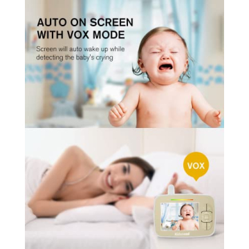 Experience Ultimate Peace of Mind with Kidsneed 3.5" Baby Monitor