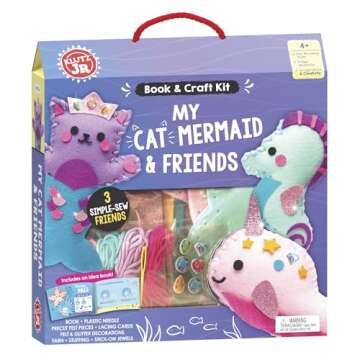 Klutz Jr. My Cat Mermaid & Friends Craft Kit - Creative Fun for Kids
