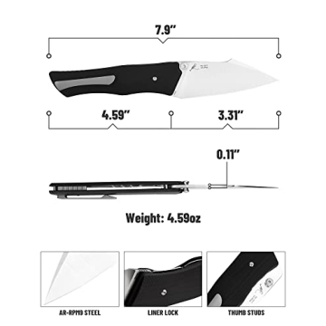 ARTISANCUTLERY Ahab Series Folding Knife for EDC