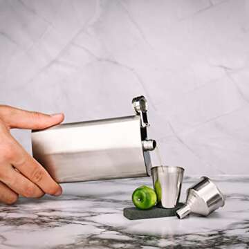 Set of 6 - Premium Groomsmen Gifts for Wedding, Personalized Flask Set + Playing Card, Dice | Rosewood Finish Flask Gift Set - Groomsman Gift, Customized Groomsman Flasks,Wedding Favors