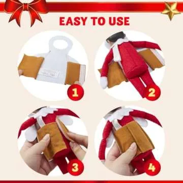 JOYIN 3 Packs Xmas Clothing Gingerbread Set for Doll, Christmas Decorations, and Holiday Specials Accessories