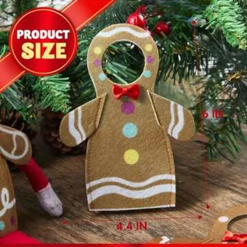 JOYIN 3 Packs Xmas Clothing Gingerbread Set for Doll, Christmas Decorations, and Holiday Specials Accessories