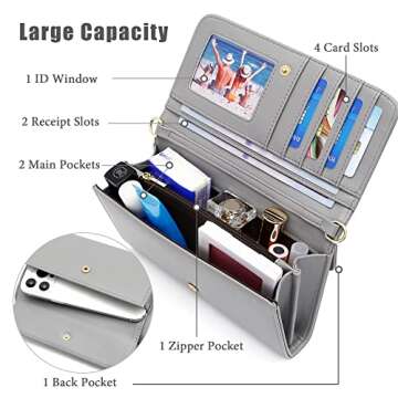 GEEAD Small Crossbody Bag with Card Slots for Women