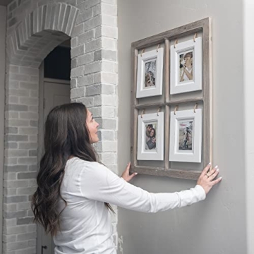 Large Rustic Window Photo Frame for Home Décor