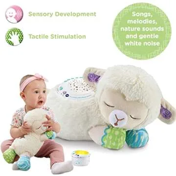 VTech Starry Skies Sheep Soother for Babies with Lights and Sounds