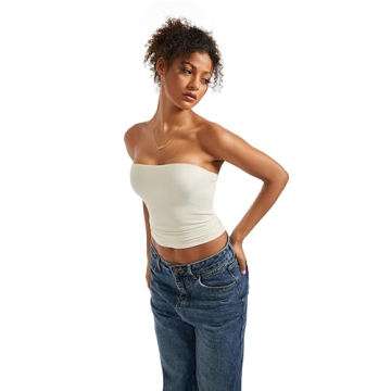 Summer Y2K Tube Top for Women Casual Sleeveless Style