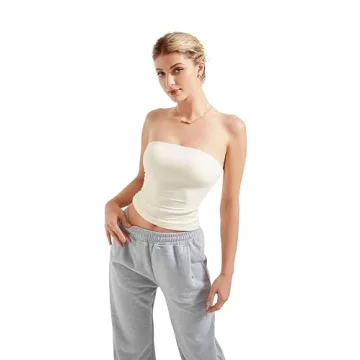 Summer Y2K Tube Top for Women Casual Sleeveless Style