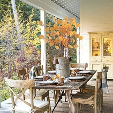 Artificial Eucalyptus Leaves Stems for Fall Decor