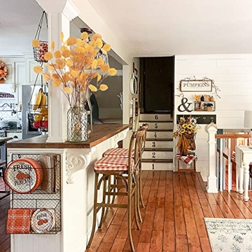 Artificial Eucalyptus Leaves Stems for Fall Decor